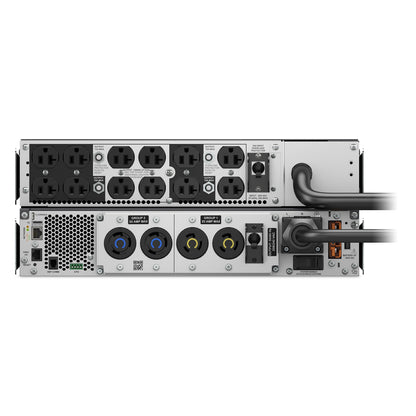 APC Smart-UPS Ultra, 5kVA, Rackmount 4U, 208V, 12x 5-20R+2x L6-20R+1x L6-30R NEMA, Network Card+SmartSlot, W/ rail kit, W/ transformer 208V to 120V