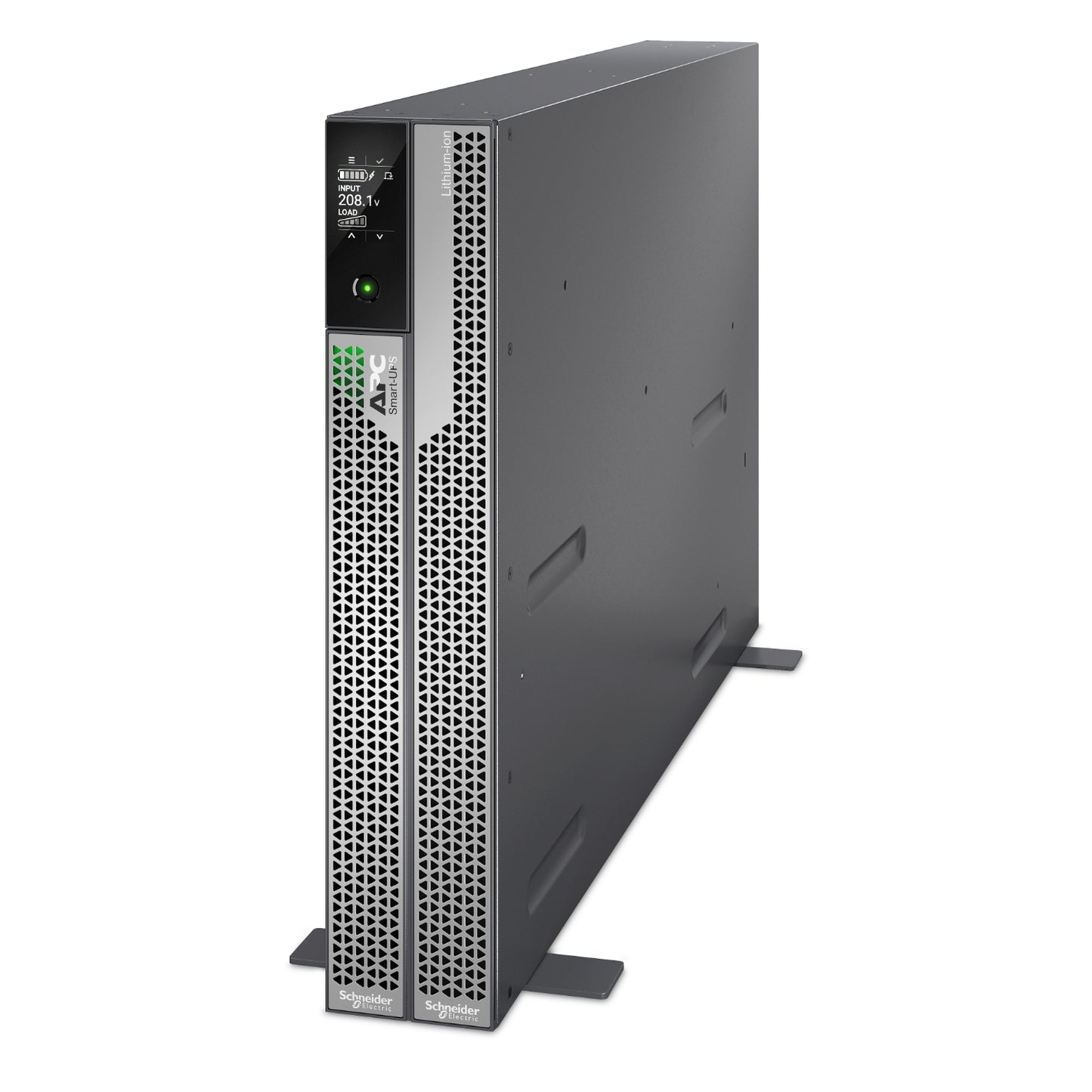 APC Smart-UPS Ultra On-Line, 5000VA, Lithium-ion, Rack/Tower 2U, 208V, 2 L6-20R + 2 L6-30R NEMA outlets, Network Card, Extended runtime, W/rail kit