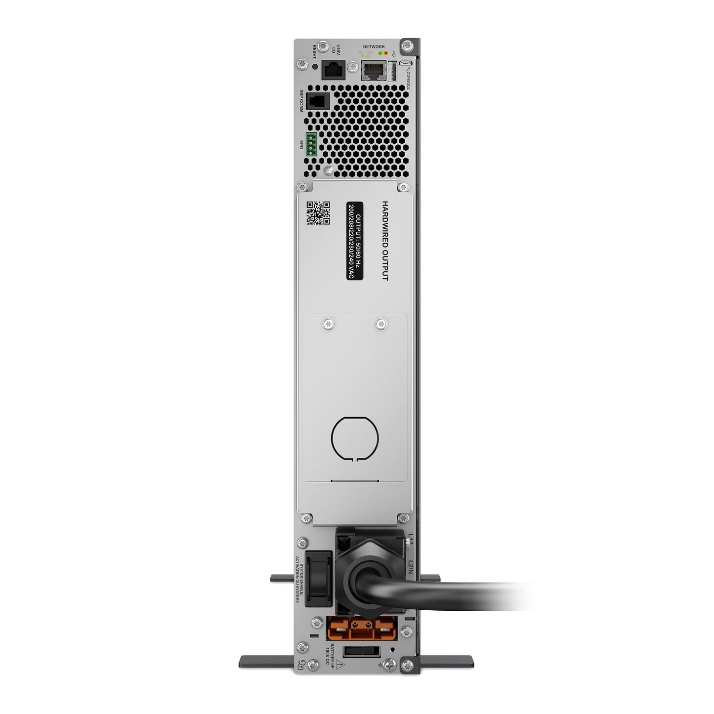 APC Smart-UPS Ultra On-Line, 5000VA, Lithium-ion, Rack/Tower 2U, 230V, Hardwired 3-Wire Output, Network Card, Extended runtime, W/rail kit