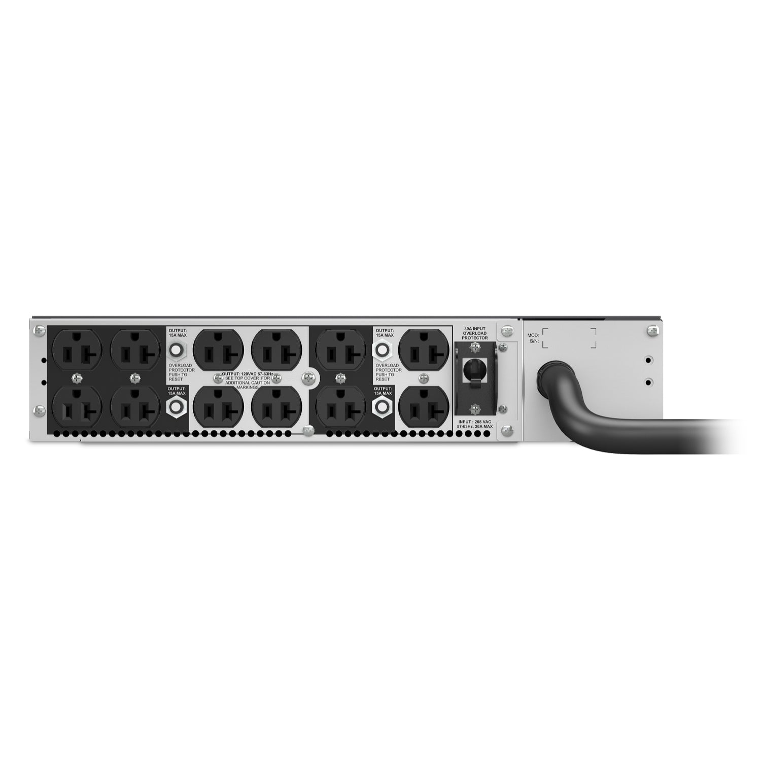 APC Smart-UPS Ultra Step-Down Transformer, 5kVA, rackmount, 2U, 12x NEMA 5-20R outlets