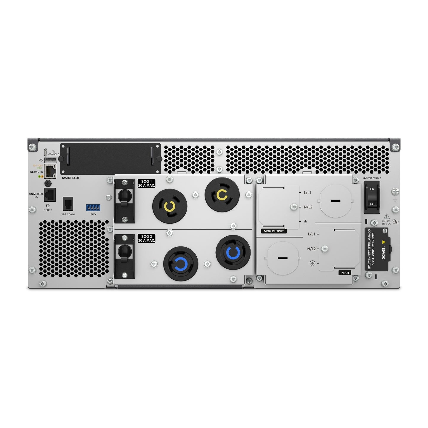 APC Smart-UPS Ultra 8kVA Li-Ion 4U Rack/Tower Online UPS — 208V, Network Card, 2x L6-20R + 4x L6-30R